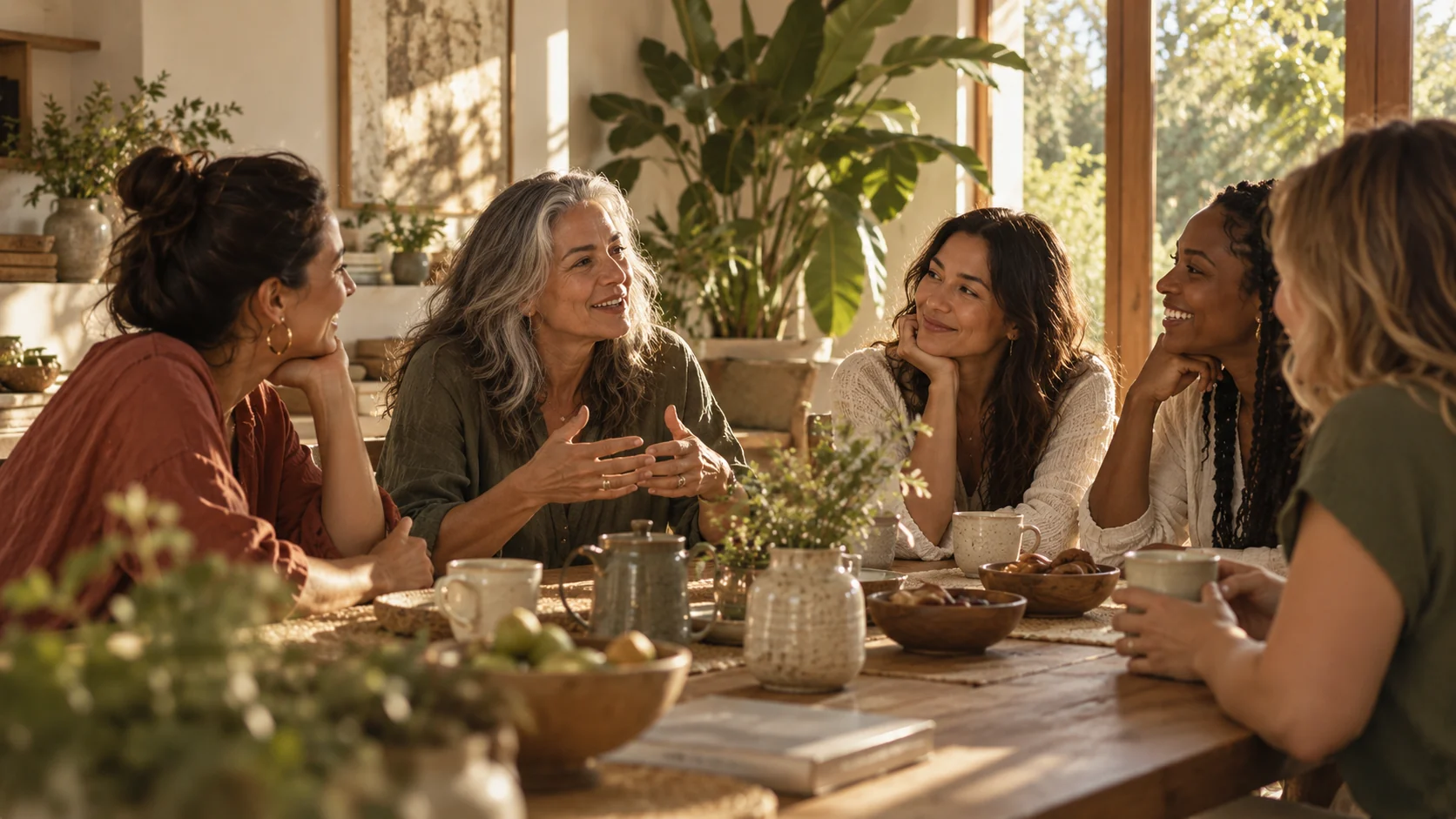 Mulheres conversando juntas